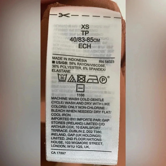 Banana Republic Terracotta T-Shirt Midi Casual Dress Side Slits Women's XS NWT - Picture 5 of 8